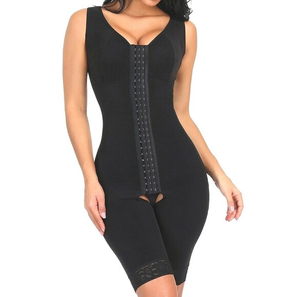 Superfit Fajas High Compression Bodysuit Figure Sculpting Tummy Tuck Support - Picture 1 of 10